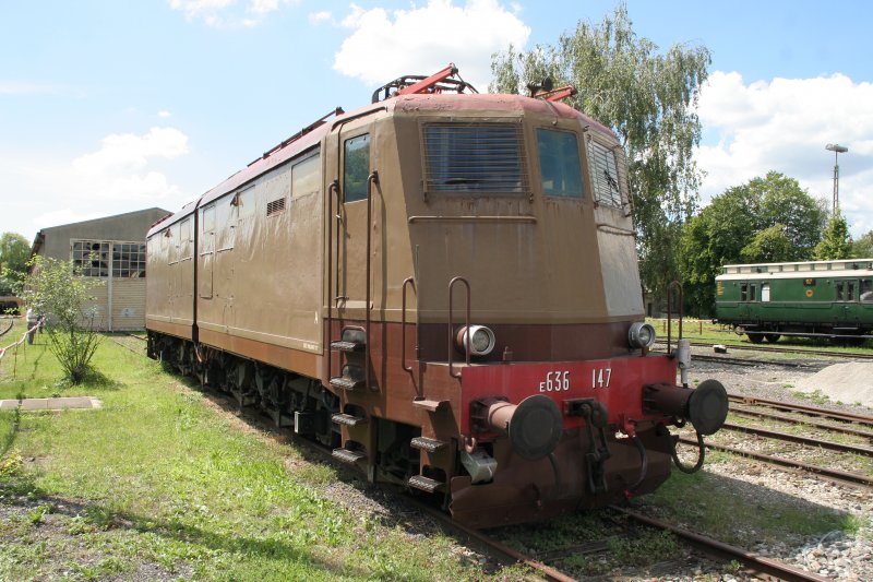FS 636 147 am 26.Juli 2009 im Bahnpark Augsburg 