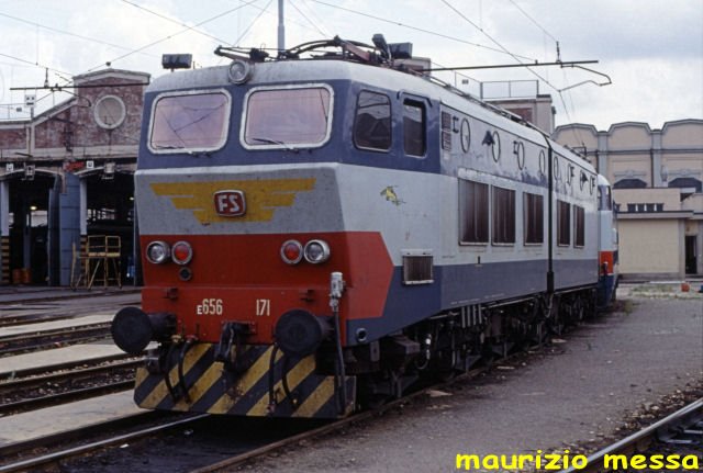 FS E656-171 - Milano Greco - 19/05/1990 (automatically translated, Powered