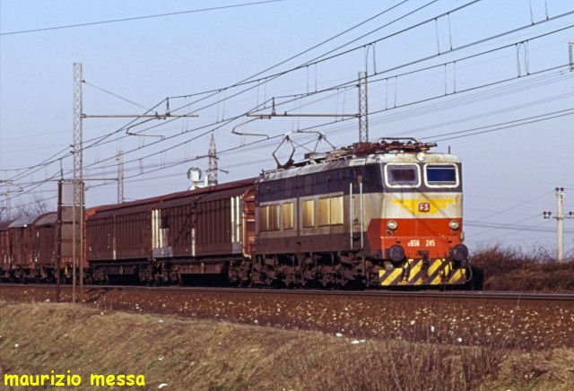 FS E656-245 - Piacenza c/o - 09.02.1996 