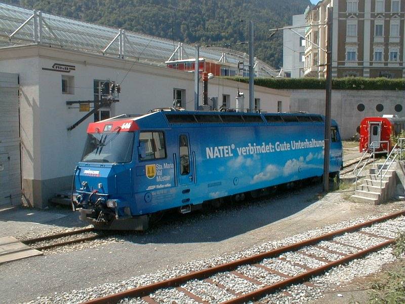 RhB Advertising locomotive Ge4 / 4 III at 21:05:00 in