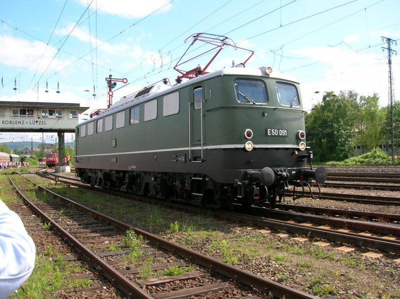 E50 091 on May 19 on the locomotive parade of