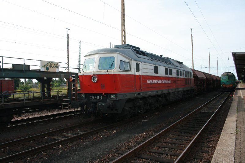 232409-3 on 14.08.2008 in the DB station Guben (automatically translated,
