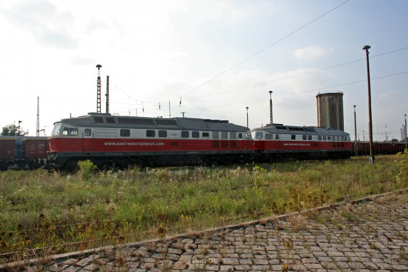 232411-6 and 232658-5 on 27.08.2008 in the DB station Guben