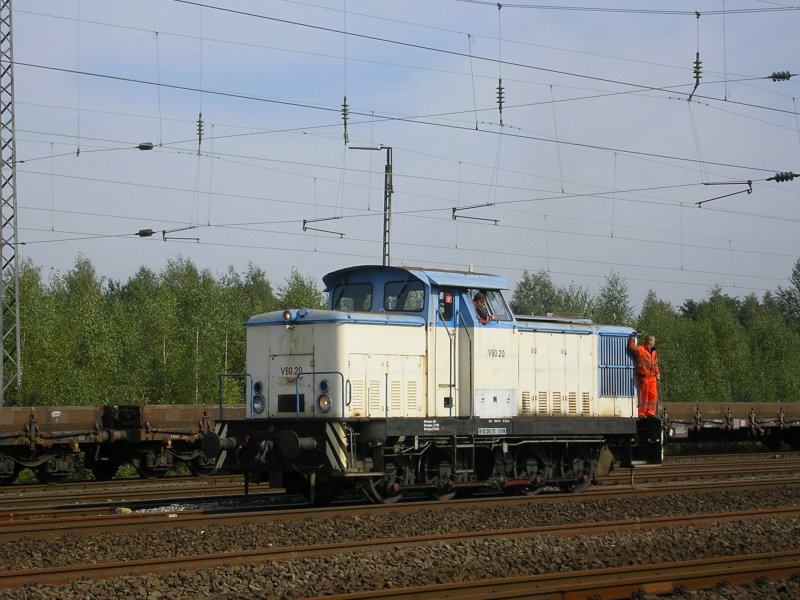 EBW V60.20 , Rangierfahrt in Bochum Ehrenfeld.(19.09.2008)