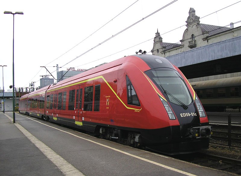 Ł�dź Fabryczna, ED59-01 als Zug nach Skierniewice, 22.05.2008. 
 