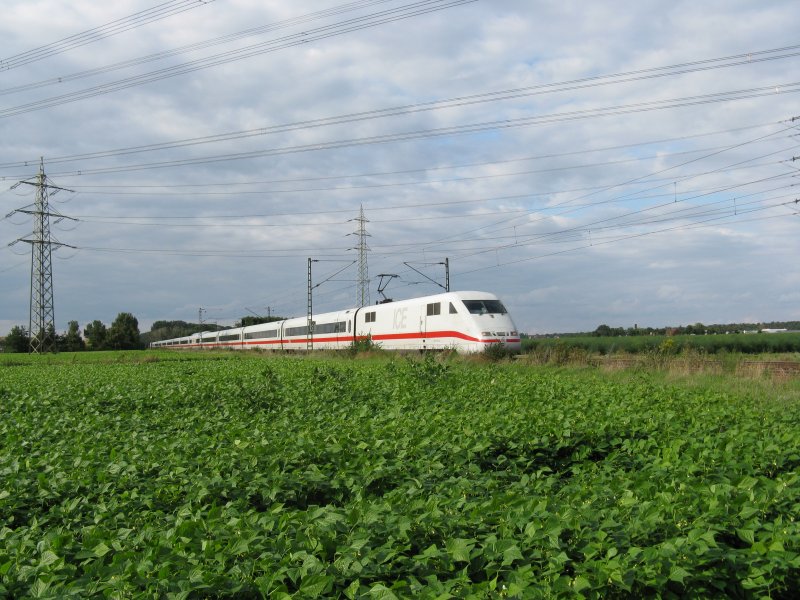 Ein ICE279 von Berlin nach Interlaken Ost.Am 23.08.08 bei der durchfahrt in Lampertheim.