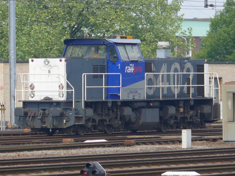 Eine Mak der Railpro Railion in Venlo abgestellt am 21.5.2009