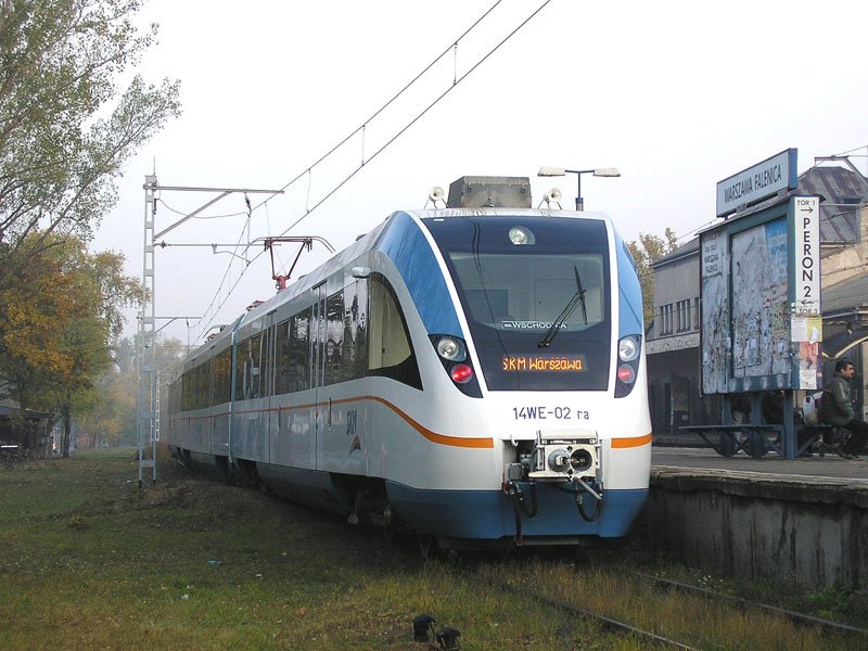 14WE-02 as a former line S1 in Falenica Warszawa, 21.10.2006