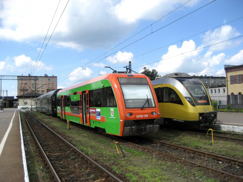 SA106-019 und EN61-01 Papstzug am 08.06.2009 in Bydgoszcz. 