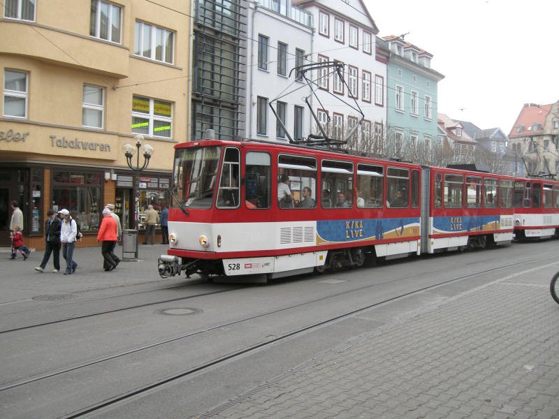 Tatra KT4D in Erfurt, 05.04.09  