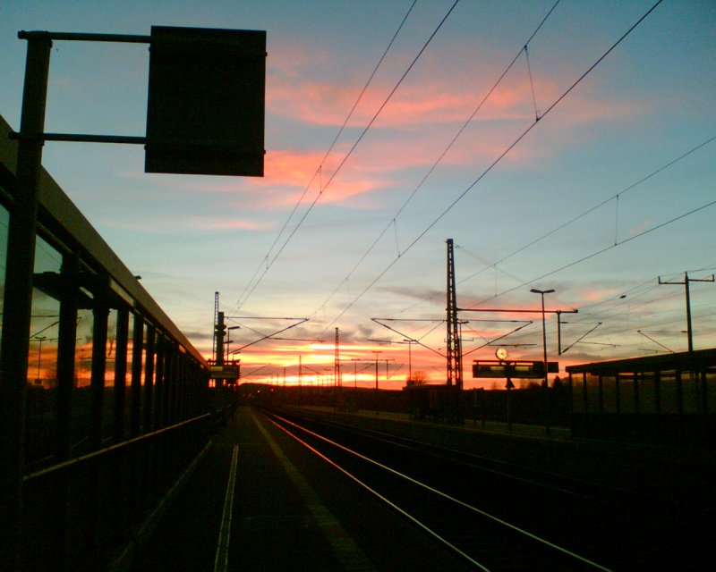 Bahnhof Neudietendorf, Winter 2007  