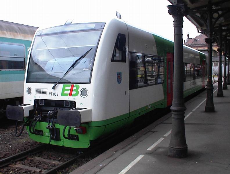 RegioShuttle VT 008 der EIB (Erfurter Industriebahn) im Februar 2001