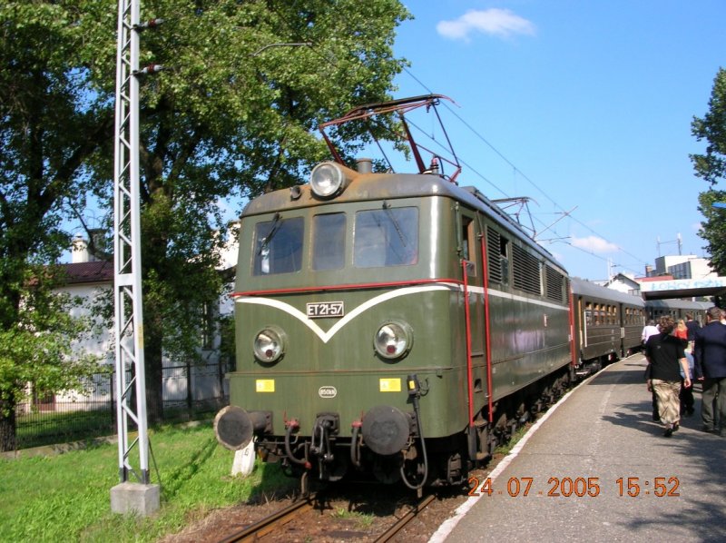 Railway nostalgia in Poland. A special train terminus in Wieliczka