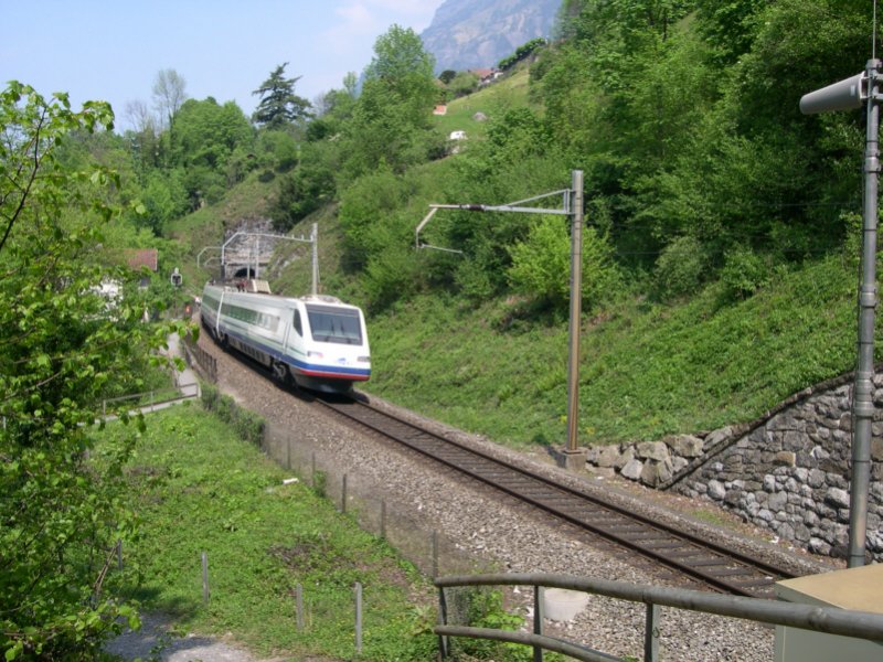 Mit nur 10 min Versp�tung strebt am 01.05.2007 CIS 154