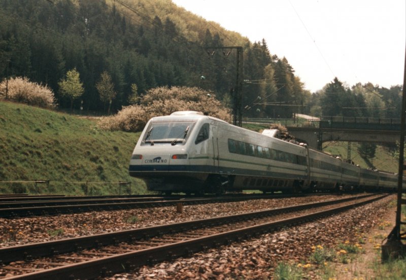 Ein Cisalpino am 2.5.1999 in Hattingen..
 