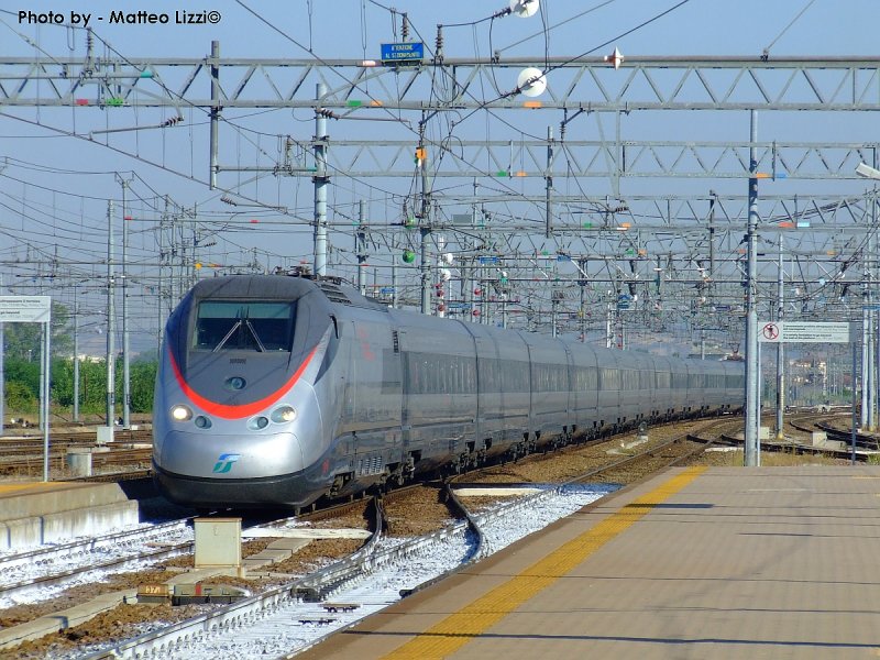 With an Eurostar train from Turin to Rome 