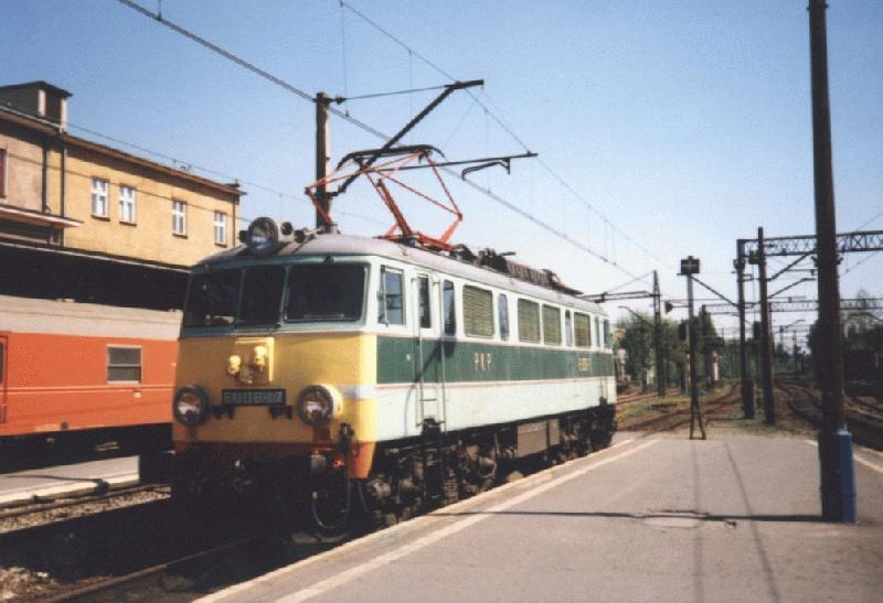 Lok der BR EU06 in Lublin im Jahre 1997 