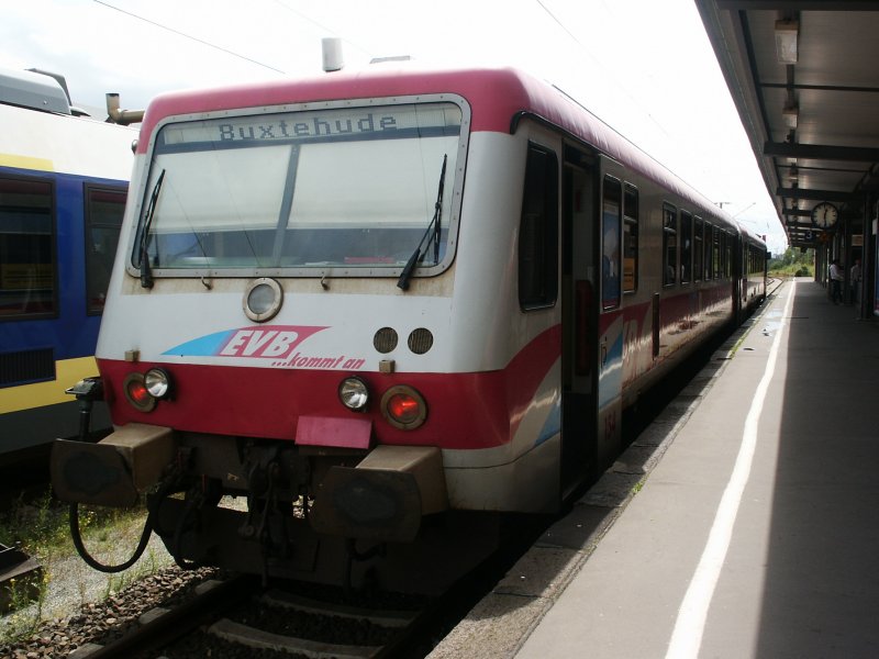 628er von der EVB von Bremerhaven Hbf nach Buxtehude in