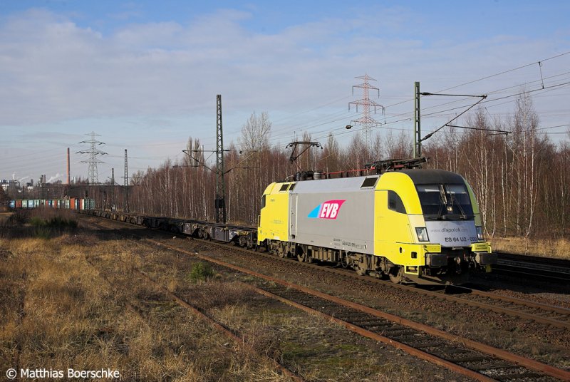 EVB ES64U2-099 in Hmb.Unterelbe am 08.02.08. 