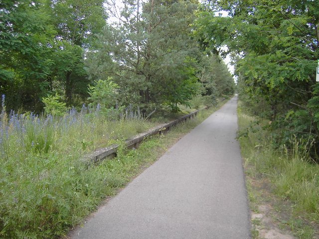 former breakpoint Horno semolina with rail line of sight. 23.06.2007