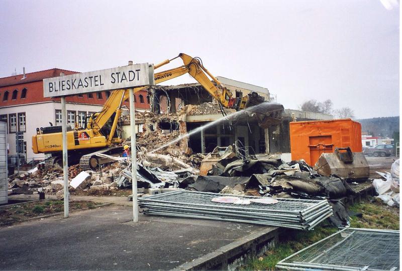 Die Letzten Tage des Bahnhof Blieskastel. Dienstag den 22.3.05 die