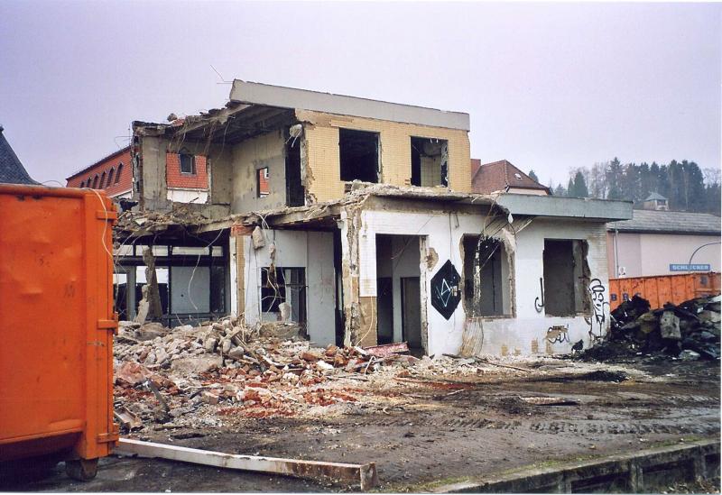 Die Letzten Tage des Bahnhof Blieskastel. Mittwochen den 23.3.05 die