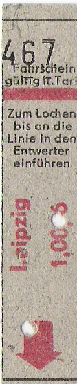 Fahrkarte Leipzig  