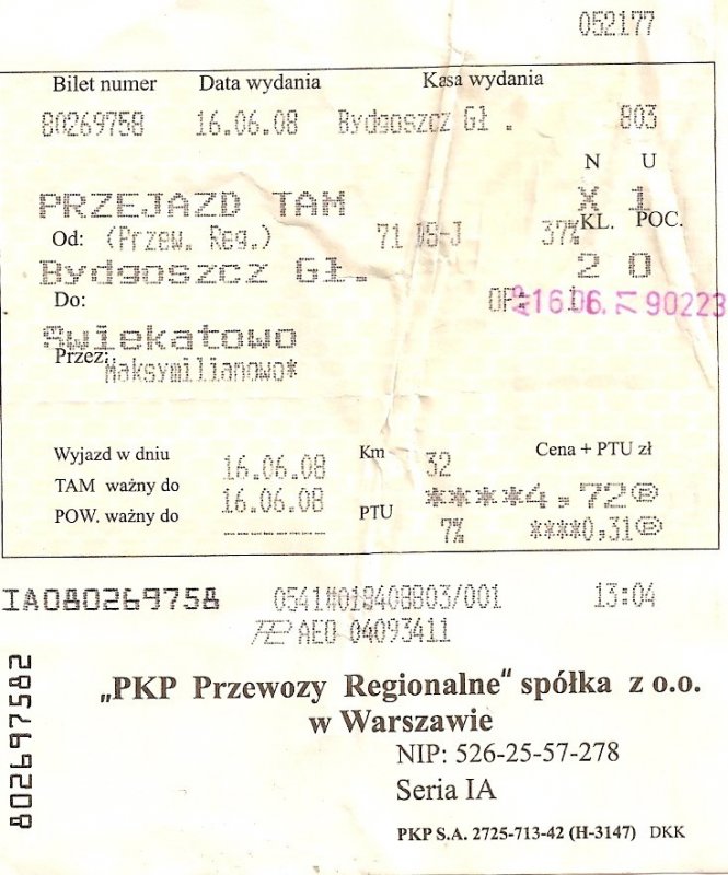 Ticket (automatically translated, Powered by Google) 