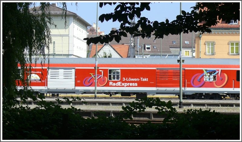 Der Fahrradwagen des RadExpress. Ein Bild f�r Karl, du standest