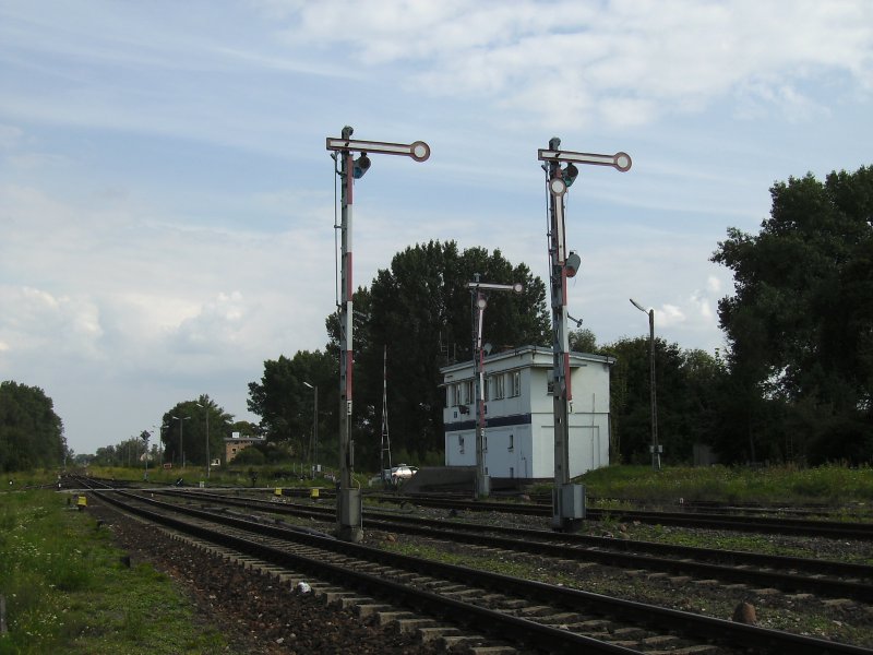 The East signal box from the station Gizycko (automatically translated,
