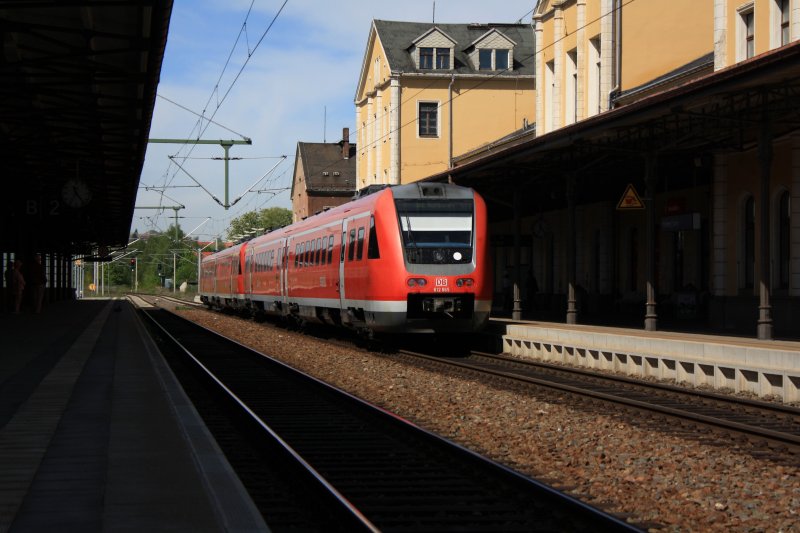 Der Franken-Sachsen-Express, diesmal gebildet von 612 655 und 612 665,