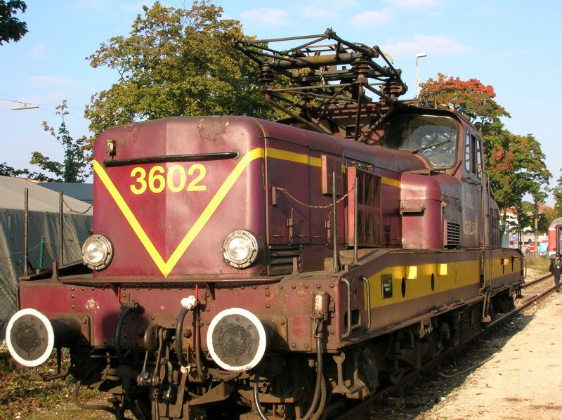 CFL 3602/ Das B�geleisen auf dem Eisenbahnfestival Ankunft Eisenbahnstadt F�rth