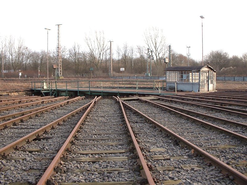 Hub of the former depot Gelsenkirchen-Bismarck on 12.01.2005. (automatically translated,