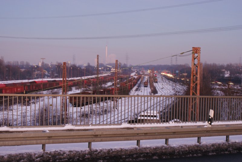 Wunderbarer Wintertag mit Blick auf das BBW Gelsenkirchen-Bismarck und den