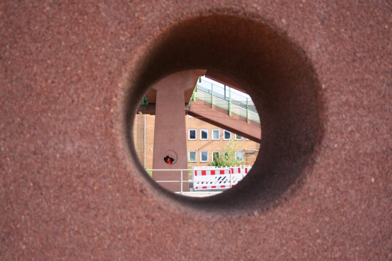 Detailansicht vom Giessener Bahnhof.  