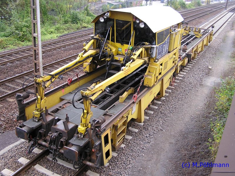 Schienenladewagen (SLW 4) am 29.10.2007 in Saarbr�cken 