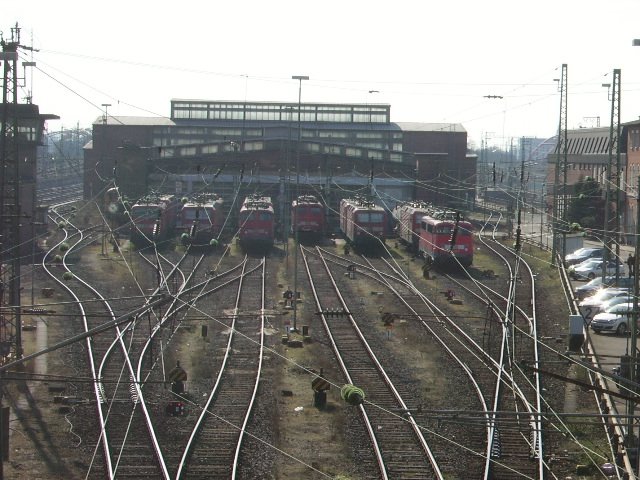 The Frabkfurtet Depot 1 with the DB BR 111.110 and