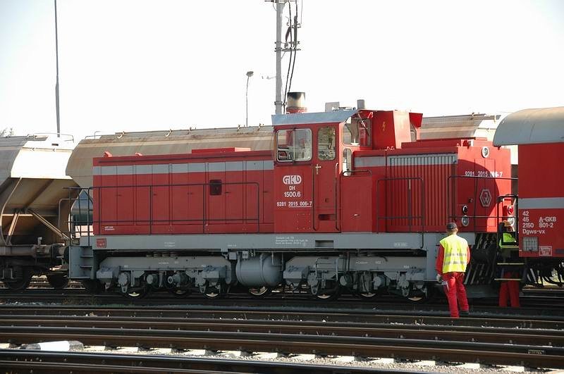 Diesel GKB DH 1500.6 of the shunting station in Graz-Köflacher