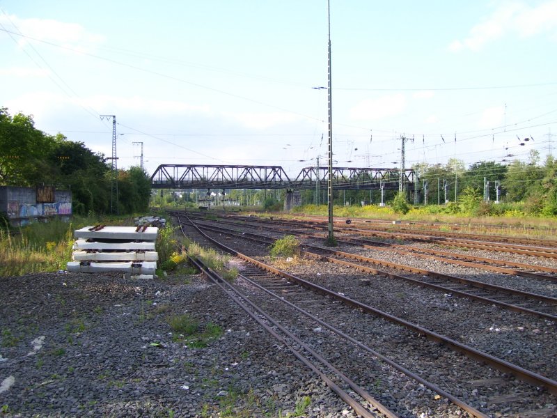 Die Gleisanlagen in Wiesbaden Ost Gbf; 13.09.2007 
