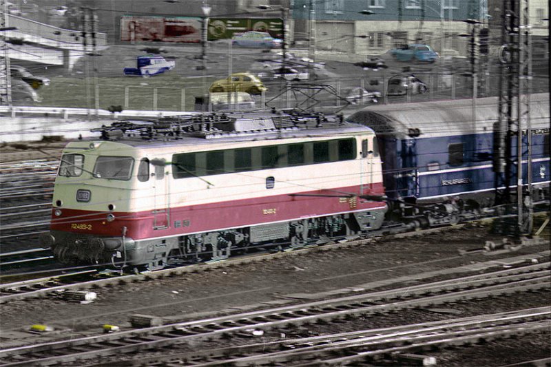 Hagen Hbf 1969th Exit of the D334 to Copenhagen. Motive