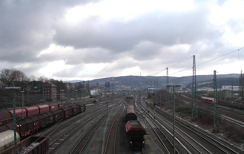 Hagen Gbf Westteil. Zur anderen Seite befindet sich der Containerbahnhof.Der