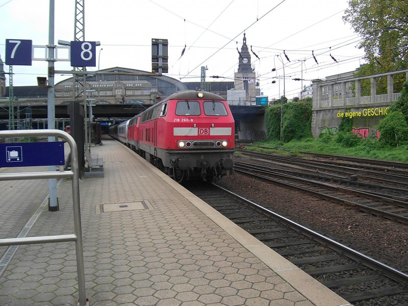 218260-8 Schwesterlok and go on with IC 2310 from 10.24.2007