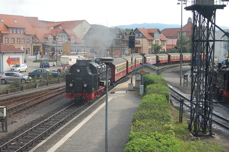Here she comes with her train here total evaporated to