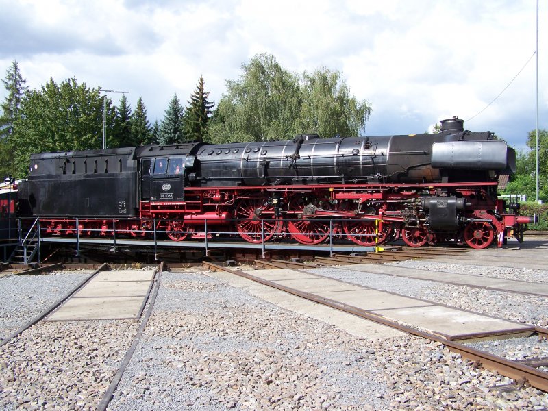01 1066 der Ulmer Eisenbahnfreunde am 04.09.2007 auf der Drehscheibe