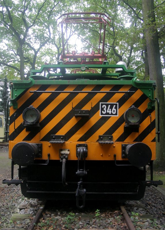 Ein Bestandteil des Fahrzeugparks im Heimatmuseum in Wanne-Eickel: Die Frontansicht