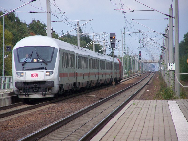Bpmbdzf control car of the IC 2454 "Pomeranian Bay" runs