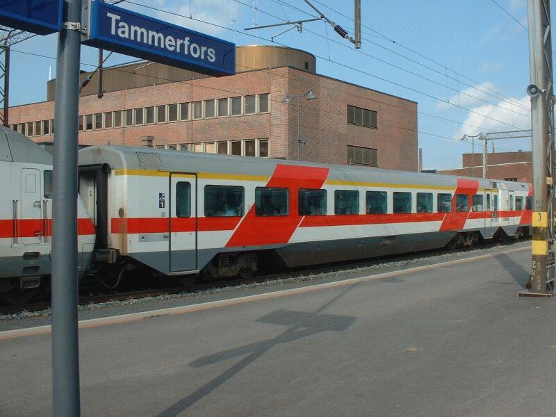 IC1-Wagen 1.Kl. Cx 26104 am 06.09.2002 in Tampere. 