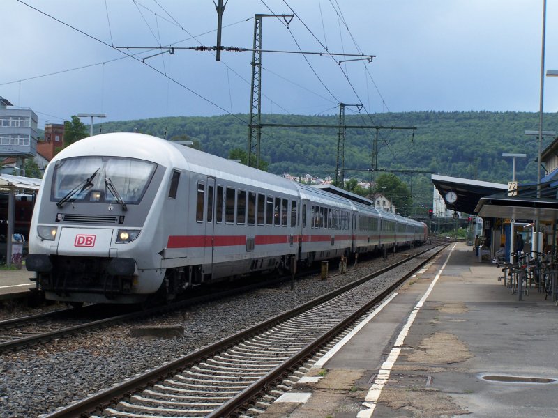 Entry of an IC from Karlsruhe to Nuremberg Hbf Hbf