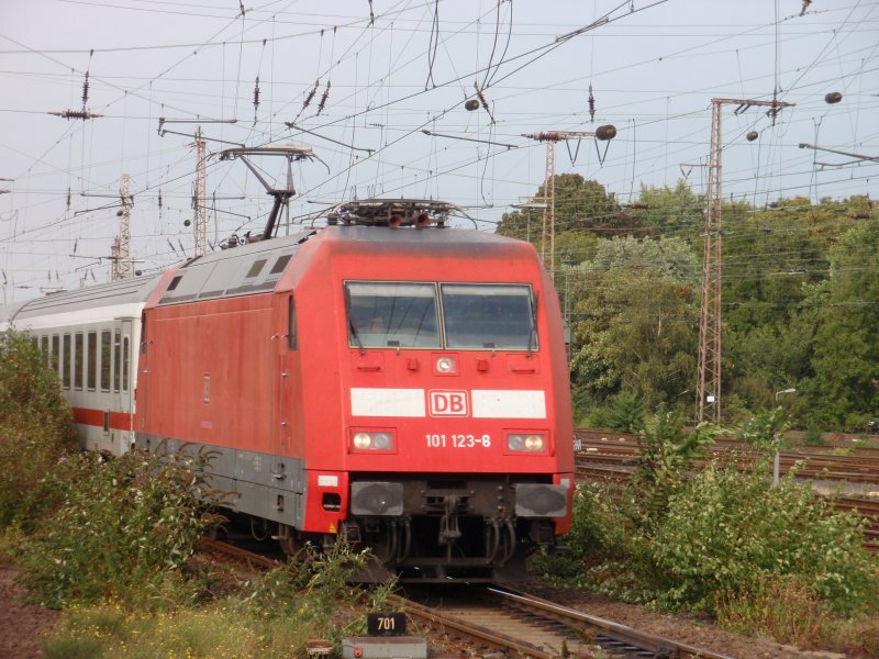 One of many IC trains, the transportation on Sunday 09/06/2009