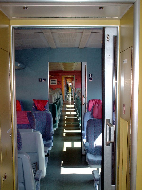 Interior of a 928 first class and second class. (automatically